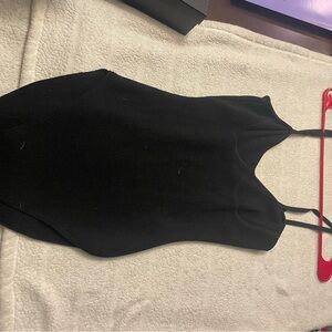 Black Sleeveless Bodysuit